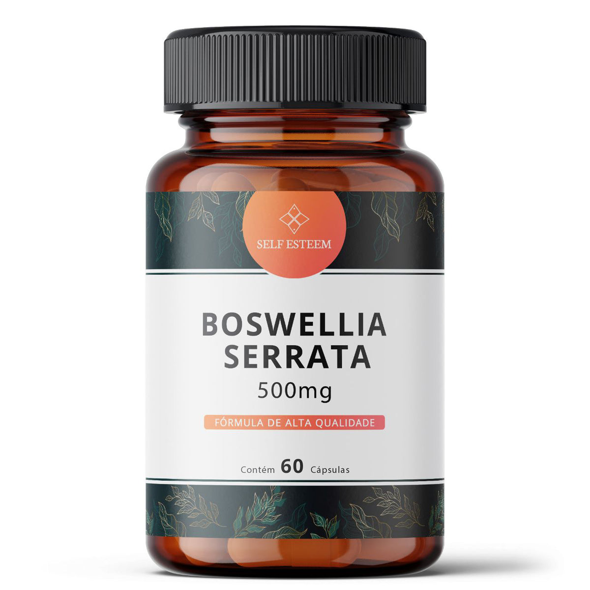 Embalagem de Boswellia Serrata 500mg 60 Cápsulas da SelfEsteem