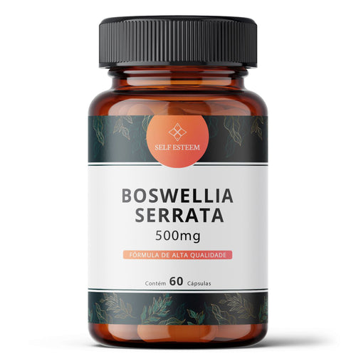 Embalagem de Boswellia Serrata 500mg 60 Cápsulas da SelfEsteem