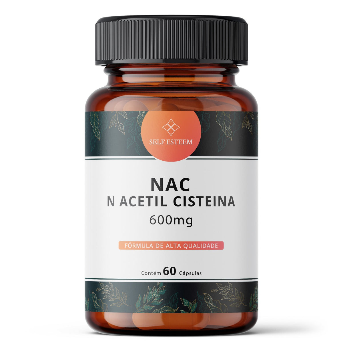 NAC N-acetilcisteína 600mg 60 Cápsulas