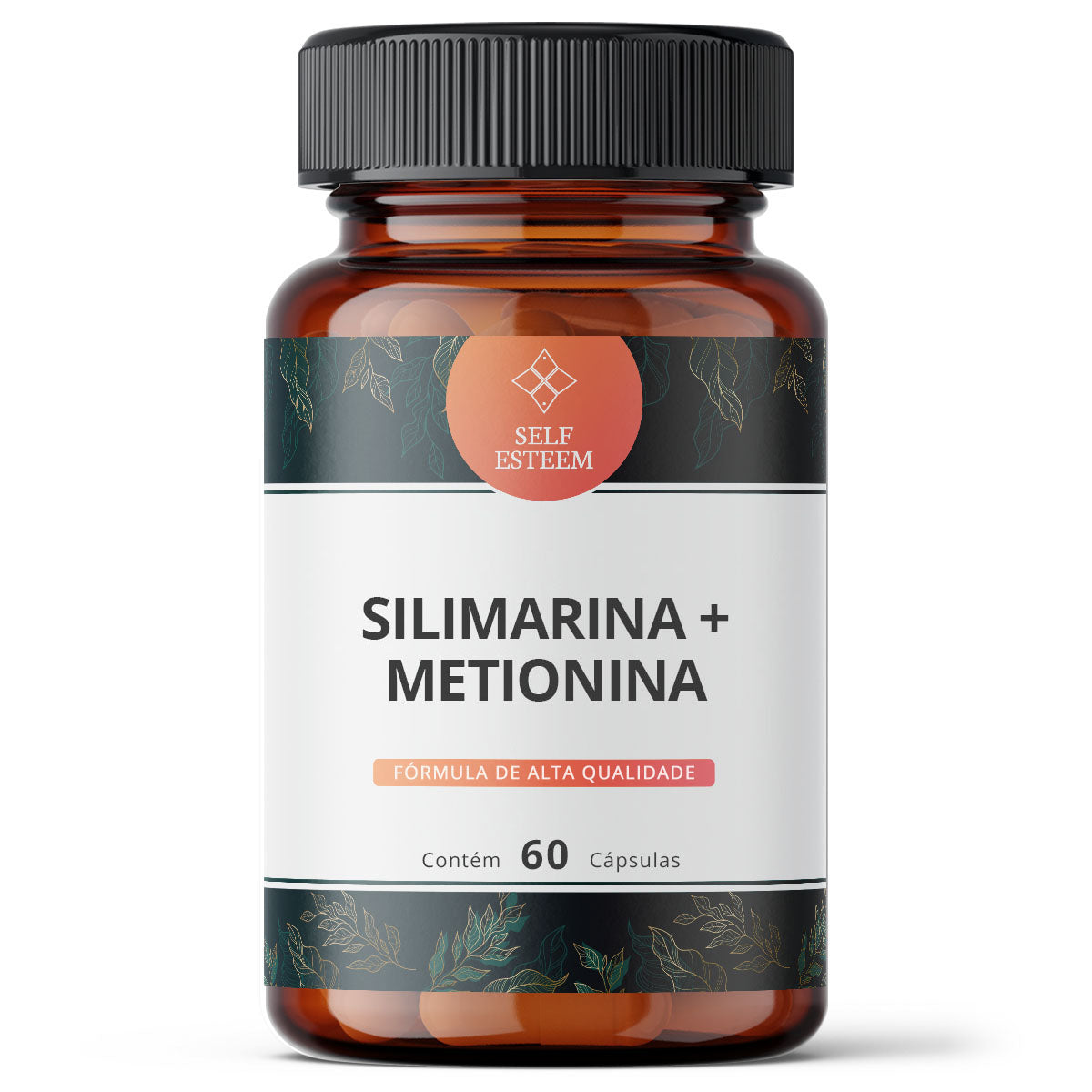 Embalagem de Silimarina 300mg + Metionina 50mg 60 Cápsulas da SelfEsteem